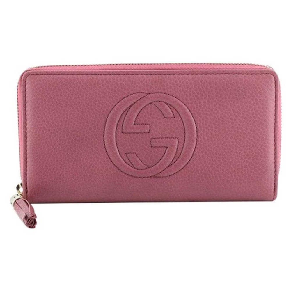 Gucci Pink Soho Disco Large Wallet